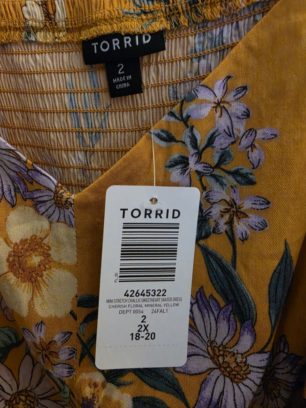 torrid Gold Floral Sweetheart Midi Dress - Picture 4 of 7